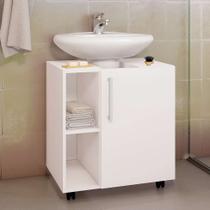 Gabinete de Banheiro Albart 1 PT I Branco 60 cm