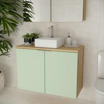 Gabinete de Banheiro Cm Cuba 90cm Nature Gabinete de Banheiro Cm Cuba 90cm Nature