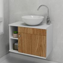 Gabinete De Banheiro Com Cuba Pia Sobrepor De Apoio Para Lavabo Armario Suspenso Moderno Chic Retro