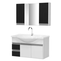Gabinete de Banheiro com Espelheira Kit Boa Vista 80cm Gabinete de Banheiro com Espelheira Kit Boa Vista 80cm