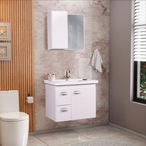 Gabinete de Banheiro com Espelheira Kit Campinas 60cm Branco Gabinete de Banheiro com Espelheira Kit Campinas 60cm Branco