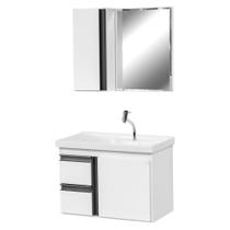Gabinete de Banheiro com Espelheiro Kit Cuiabá 60cm Gabinete de Banheiro com Espelheiro Kit Cuiabá 60cm