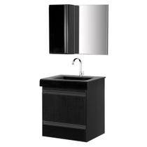 Gabinete de Banheiro com Espelheiro Kit Natal 50cm - Boatto Móveis