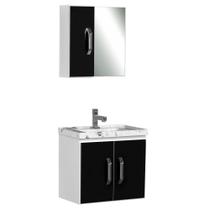 Gabinete de Banheiro com Espelheiro Kit Palmas 50cm