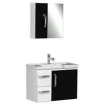 Gabinete de Banheiro com Espelheiro Kit Palmas 60cm Gabinete de Banheiro com Espelheiro Kit Palmas 60cm