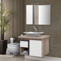 Gabinete de Banheiro com Espelheiro Kit Porto Velho 60cm Gabinete de Banheiro com Espelheiro Kit Porto Velho 60cm
