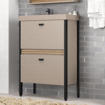 Gabinete de Banheiro com Pia 60cm Ref 660 Cewal Gabinete de Banheiro com Pia 60cm Ref 660 Cewal
