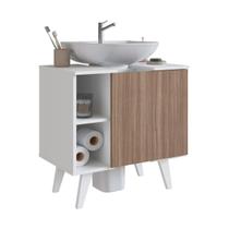 Gabinete de Coluna para Banheiro Slim 1 Porta B86 Emovell