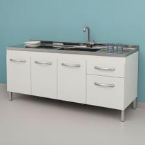Gabinete de Cozinha 144cm 2 Gavetas e 3 Portas Balcão Pia