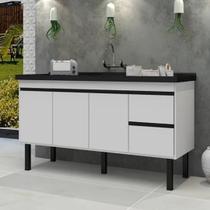 Gabinete de Cozinha 2 Gavetas 3 Portas 194cm Grande 100% Mdf