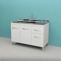 Gabinete de Cozinha 3 Porta e 1 Porta Armário 94cm Multiuso