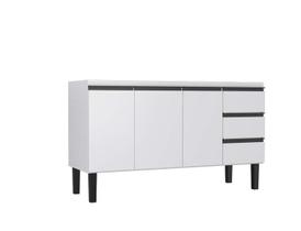 Gabinete de Cozinha Branco em Aço 144cm Netuno Cozimax