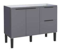Gabinete de Cozinha Cinza em Madeira 114cm Cisne Cozimax