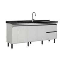 Gabinete de Cozinha Grande 4 Portas Armário 194cm 100% Mdf
