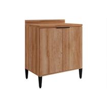 Gabinete de Cozinha Modulado Balcão Alpha 2507 2 Portas c/ Tampo 80cm Freijo - Carraro Gabinete de Cozinha Modulado Balcão Alpha 2507 2 Portas c/ Tampo 80cm Freijo - Carraro