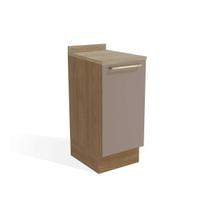 Gabinete de Cozinha Modulado Balcão Botanic M621 1 Porta c/Tampo 40cm Nogueira/Fendi/Nogueira - Kappesberg Gabinete de Cozinha Modulado Balcão Botanic M621 1 Porta c/Tampo 40cm Nogueira/Fendi/Nogueira - Kappesberg