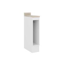 Gabinete de Cozinha Modulado Balcão c/ Tampo Bella 2612 c/ Porta Toalha 20cm Branco - Carraro Gabinete de Cozinha Modulado Balcão c/ Tampo Bella 2612 c/ Porta Toalha 20cm Branco - Carraro