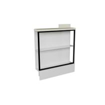 Gabinete de Cozinha Modulado Balcão c/ Tampo Évora PH 3070 c/ 2 Prateleiras 78.5cm Branco/Cinza Argila - Herval