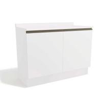 Gabinete de Cozinha Modulado Balcão Maxxi G745 2 Portas c/Tampo 120cm Branco/Branco - Kappesberg