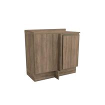 Gabinete de Cozinha Modulado Balcão Maxxi G748 Canto Reto 1 Porta c/Tampo 80cm Nogal/Nogal - Kappesberg Gabinete de Cozinha Modulado Balcão Maxxi G748 Canto Reto 1 Porta c/Tampo 80cm Nogal/Nogal - Kappesberg