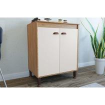Gabinete de Cozinha Modulado c/ Tampo Torino c/ 2 Portas 70cm Mel/Off White - Movelbento Gabinete de Cozinha Modulado c/ Tampo Torino c/ 2 Portas 70cm Mel/Off White - Movelbento