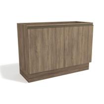 Gabinete de Cozinha Modulado Maxxi G745 2 Portas s/ Tampo Nogal - Kappesberg
