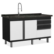 Gabinete de Cozinha Vitória para Pia de 1,14 m Gabinete de Cozinha Vitória para Pia de 1,14 m