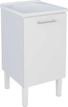 Gabinete de Lavanderia Branco em Aço 50cm com Tanque Sintético Branco Max Cozimax Gabinete de Lavanderia Branco em Aço 50cm com Tanque Sintético Branco Max Cozimax