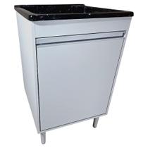 Gabinete De Lavanderia MDF Tanque Fibra 40 Litros UV Gabinete De Lavanderia MDF Tanque Fibra 40 Litros UV