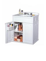 Gabinete de Plástico com Lavatório Gab Max Cinza Claro Astra Gabinete de Plástico com Lavatório Gab Max Cinza Claro Astra