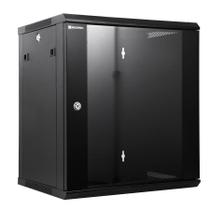 Gabinete de rack de rede para montagem na parede RackPath 12U com ventilador de resfriamento