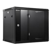 Gabinete de rack de rede para montagem na parede RackPath 9U com ventilador de resfriamento