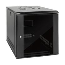 Gabinete de servidor de montagem na parede Tecmojo 12U IT Network Rack preto