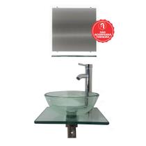 Gabinete de Vidro 36cm para banheiro Finlândia