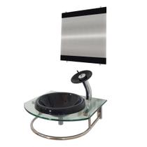 Gabinete de Vidro 60cm para banheiro Mônaco