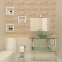 Gabinete De Vidro 70Cm Iq Inox Cuba Retangular - Incolor Gabinete De Vidro 70Cm Iq Inox Cuba Retangular - Incolor