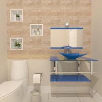 Gabinete De Vidro 70Cm Iq Inox Cuba Retangular - ul Gabinete De Vidro 70Cm Iq Inox Cuba Retangular - ul