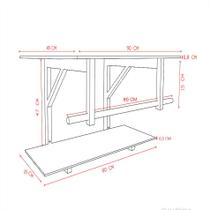 Gabinete de vidro 90cm ac cuba oval champanhe