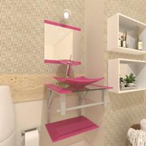 Gabinete de vidro armênia 40cm ac rosa ek Gabinete de vidro armênia 40cm ac rosa ek