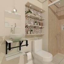 Gabinete de vidro croácia 40cm ap branco ek Gabinete de vidro croácia 40cm ap branco ek