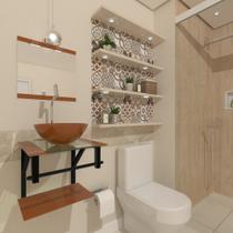 Gabinete de vidro croácia 40cm ap dourado real ek Gabinete de vidro croácia 40cm ap dourado real ek