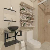 Gabinete de vidro croácia 40cm ap grafite ek Gabinete de vidro croácia 40cm ap grafite ek