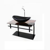 Gabinete de vidro para banheiro 60cm ap slim marmorizado Gabinete de vidro para banheiro 60cm ap slim marmorizado