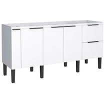 Gabinete em Madeira Cisne Branco para Pias de 1,80 Metro com 4 Portas e 2 gavetas - P100389 - COZIMAX
