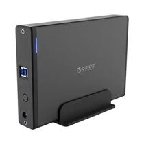 Gabinete Externo Para HD SATA De 3.5 Polegadas Com Tampa Removível E Adaptador De Energia 12V 2A Da