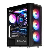 Gabinete GALAX REVOLUTION-07, PRETO, C/ 4Fans RGB de 120mm, G-CGG7AGBA4B0-GLXG