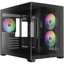 Gabinete Gamdias Aura Gc10M Argb V2 Preto Matx Micro Tower Vidro Temperado Com 3 Fan Gabinete Gamdias Aura Gc10M Argb V2 Preto Matx Micro Tower Vidro Temperado Com 3 Fan