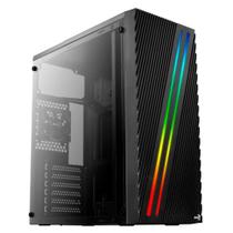 Gabinete Game Aerocool Streak V1 Rgb Atx Acrilico Preto Gabinete Game Aerocool Streak V1 Rgb Atx Acrilico Preto