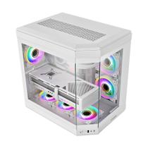 Gabinete Gamemax Tower Atx Vidro Hype Branco 3 Fans