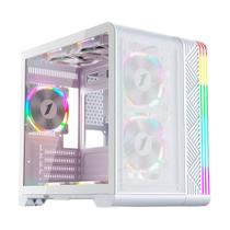 Gabinete Gamer 1STPLAYER VT5, Mid Tower, ATX, Lateral em Vidro Temperado, Sem Fan, Branco - VT5-WH